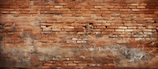 Obraz premium Vintage brick walls with no plaster for texture and background.