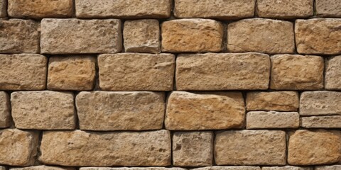 Obraz premium seamless ashlar old stone wall texture background