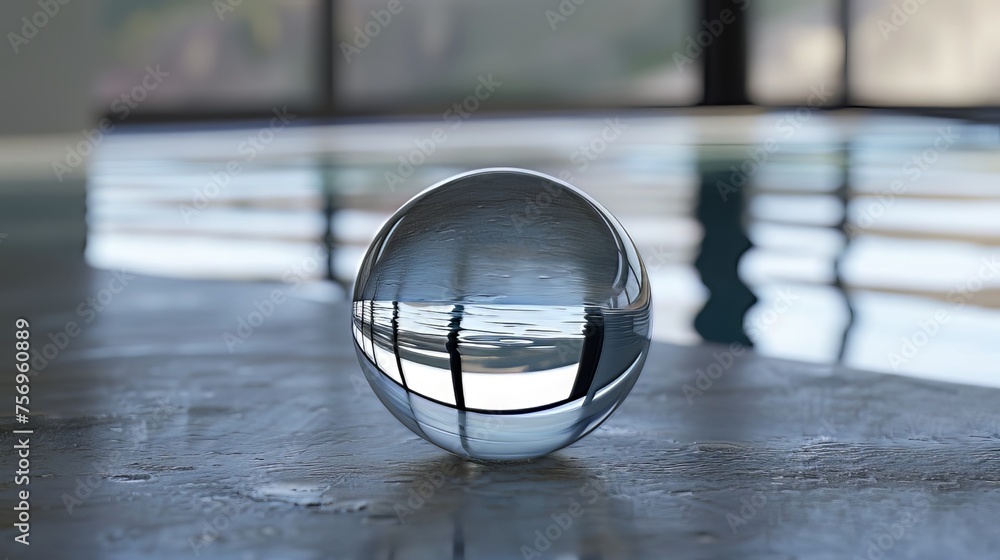 Poster using reflections. using reflections, objects integrate with their surroundings and create interesti