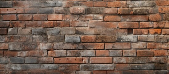 Textured brick wall. Background made of concrete.