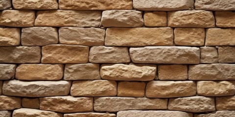 Fototapeta premium Stripe stone wall pattern, seamless texture.
