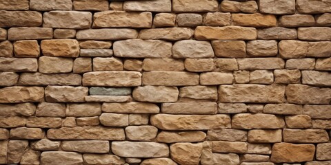 Obraz premium Stripe stone wall pattern, seamless texture.