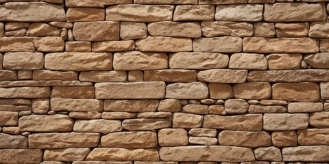 Fototapeta premium Stripe stone wall pattern, seamless texture.