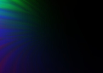 Fototapeta premium Dark Multicolor, Rainbow vector blurred shine abstract background.
