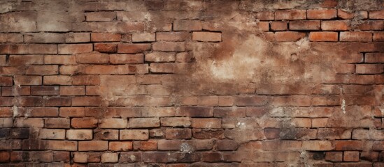 Vintage brick walls with no plaster for texture and background.