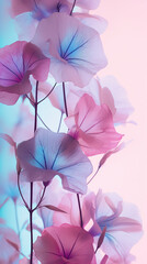 Fresh and Colorful Spring Flower Pattern Phone Wallpaper Graphic