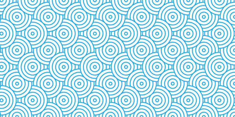 Overlapping Pattern Minimal diamond geometric waves spiral transparent and abstract circle wave line. blue seamless tile stripe geometric create retro square line backdrop pattern background.