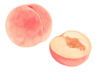 桃（1個と半分）