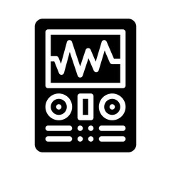 oscillograph glyph icon