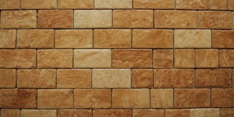 Fototapeta premium Wall background with tiles. Square, tile Wallpaper with Textured, Natural Stone blocks