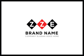 ZZE letter logo design. ZZE creative initials monogram letter logo. ZZE  business and real estate logo vector template.
