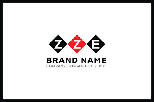ZZE letter logo design. ZZE creative initials monogram letter logo. ZZE  business and real estate logo vector template.