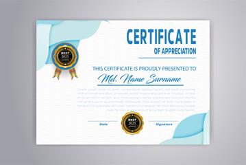 Professional Elegant certificate template design