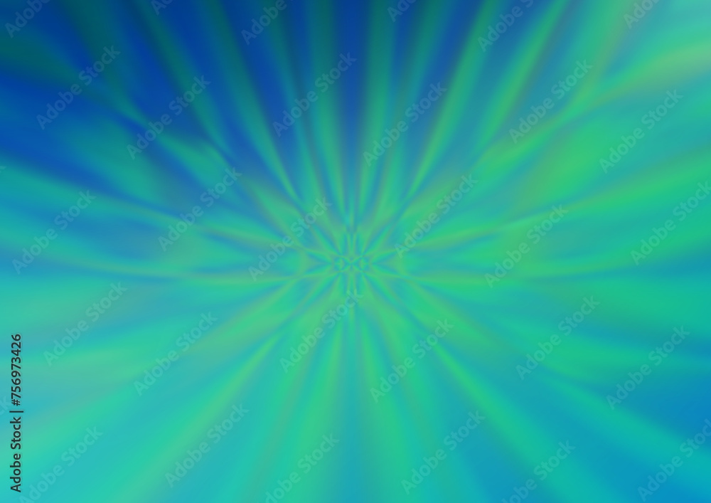Poster light blue, green vector abstract bokeh pattern.
