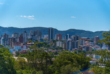 Fototapeta premium View of the city of Santa Maria, RS, Brazil
