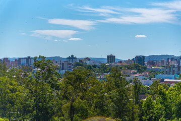 Fototapeta premium View of the city of Santa Maria, RS, Brazil