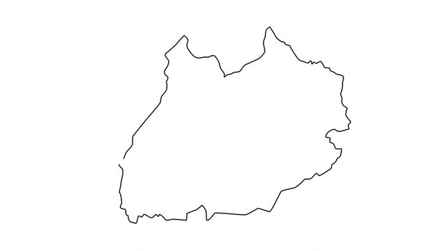 animated sketch map of Marrakesh in morocco