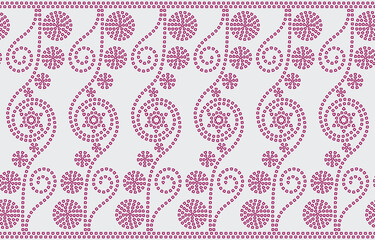 Ethnic Pattern. Ethnic India Bhandhani seamless pattern for embroidery, textile decoration and tile design.