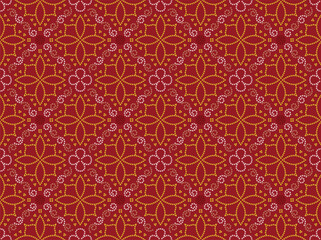 Ethnic Pattern. Ethnic India Bhandhani seamless pattern for embroidery, textile decoration and tile design.