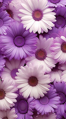Fototapeta premium Fresh and Colorful Spring Flower Pattern Phone Wallpaper Graphic