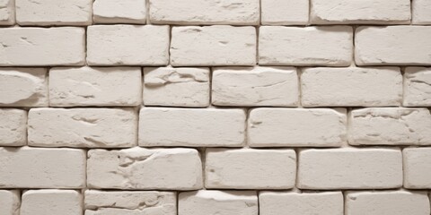 Fototapeta premium White Rectangle brick stone wall seamless background and texture