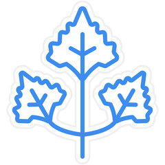 Obraz premium Coriander Icon Style