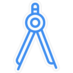 Drawing Compass Icon Style