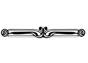 Art Nouveau text devider Graphic Accents, line separators, vector illustration, vintage elements	
