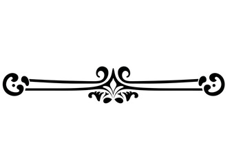 Art Nouveau text devider Graphic Accents, line separators, vector illustration, vintage elements	

