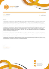 Modern letterhead template