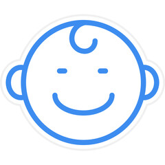 Baby Smile Icon Style