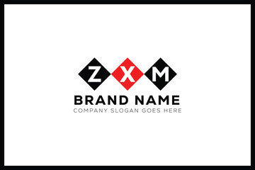ZXM letter logo design. ZXM creative initials monogram letter logo. ZXM business and real estate logo vector template.