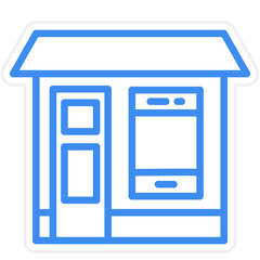 Mobile Shop Icon Style