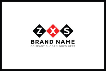 ZXS letter logo design. ZXS creative initials monogram letter logo. ZXS business and real estate logo vector template.