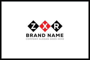 ZXR letter logo design. ZXR creative initials monogram letter logo. ZXR business and real estate logo vector template.