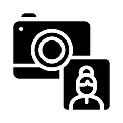 photo glyph icon