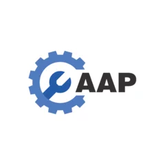 Foto op Plexiglas AAP letter logo design on white background. AAP logo. AAP creative initials letter Monogram logo icon concept. AAP letter design © AfshanaKhatun