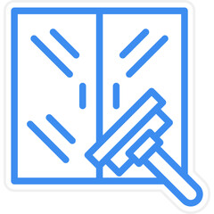 Glass Cleaning Icon Style