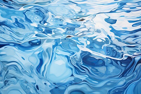 an image of blue water reflected
