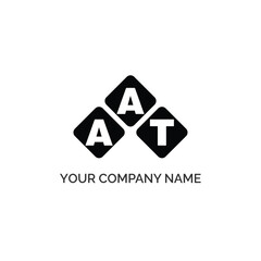 AAT letter logo design on white background. AAT logo. AAT creative initials letter Monogram logo icon concept. AAT letter design