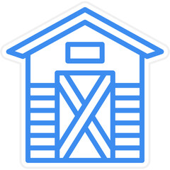 Garden Shed Icon Style