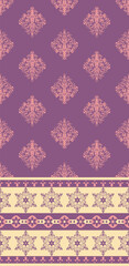 Ethnic Pattern. Ethnic India seamless pattern design oriental style. Damask India Motif.