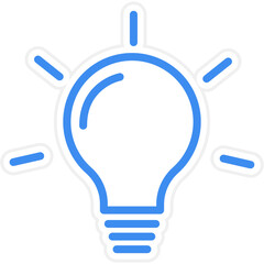 Cool White Light Icon Style