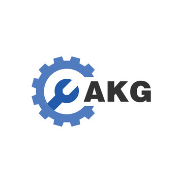 AKG letter logo design on white background. AKG logo. AKG creative initials letter Monogram logo icon concept. AKG letter design