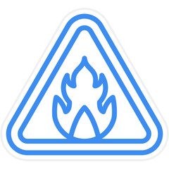 Fire Hazard Icon Style