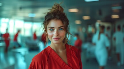 Obraz premium a smiling nurse