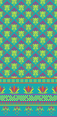 Ethnic Pattern. Ethnic India seamless pattern design oriental style. Damask India Motif.