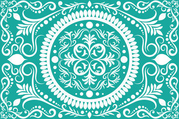 Ethnic Pattern. Ethnic India seamless pattern design oriental style. Damask India Motif.