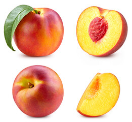 Fresh organic peach isolated - 756983866