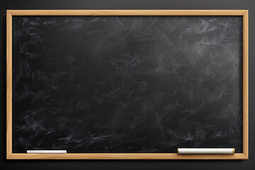 blackboard with chalk, Generative AI